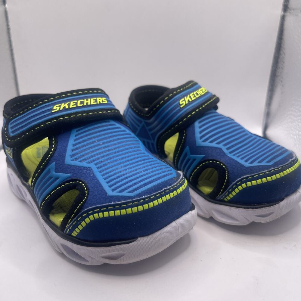 Skechers S-Lights Toddler Boys Size 6 Light Up Water Sandals